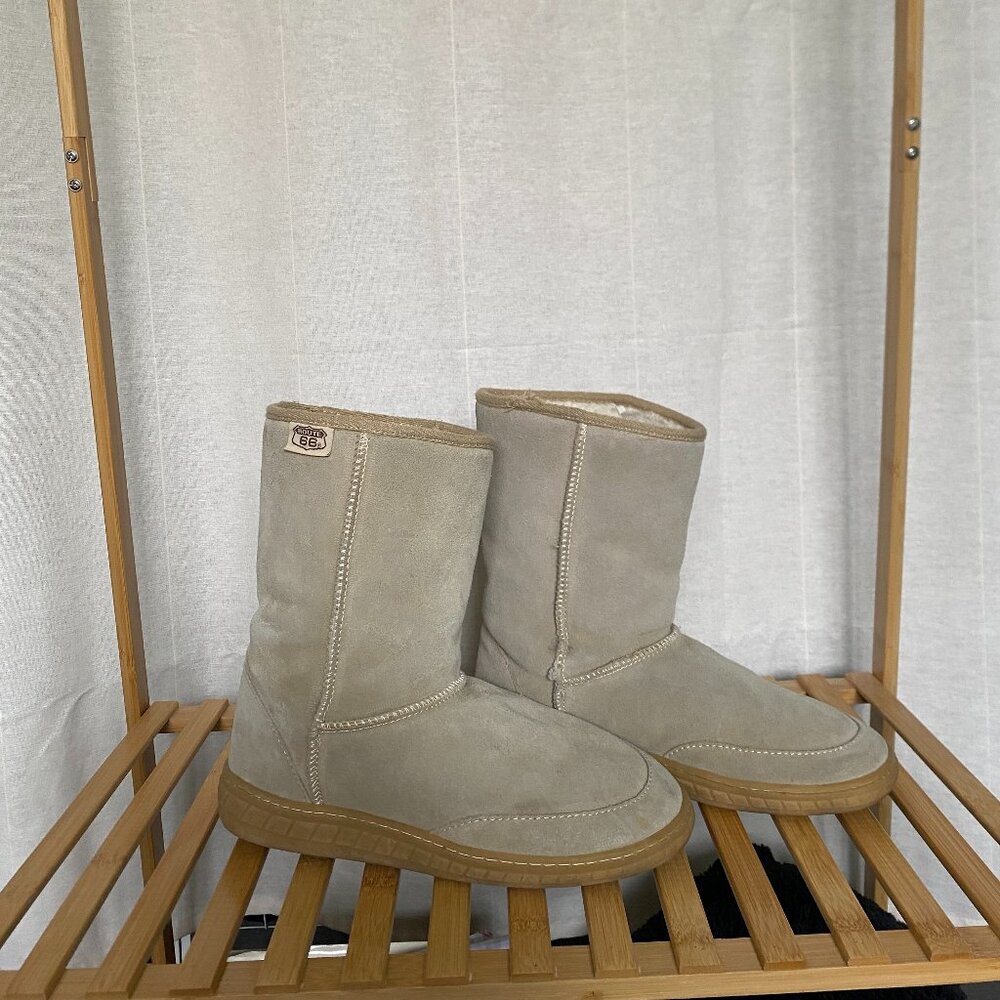 Route 66 fur-lined boots